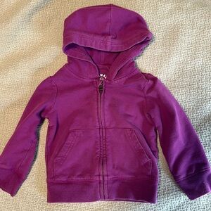 Primary zip hoodie in bright purple, good used condition